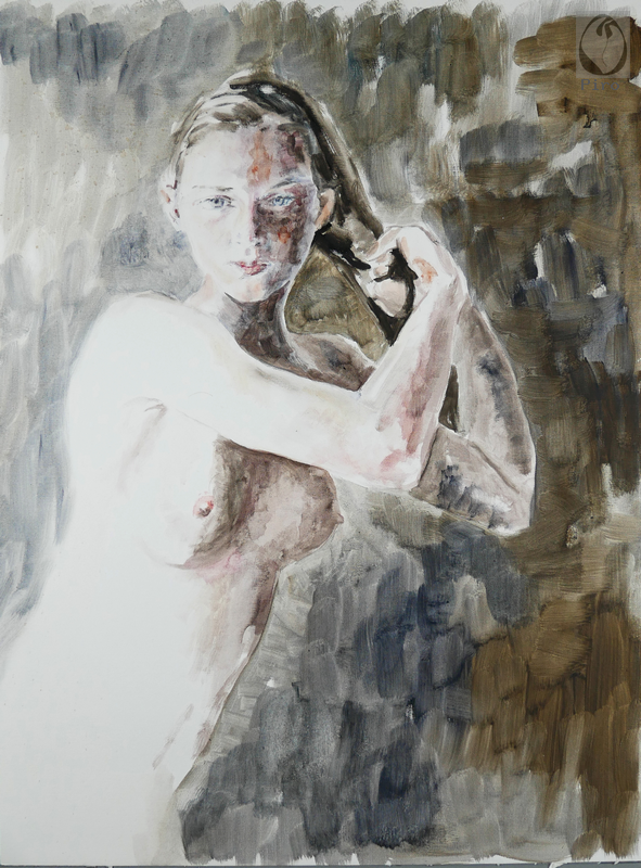 oil on paper - olio su carta di Piro